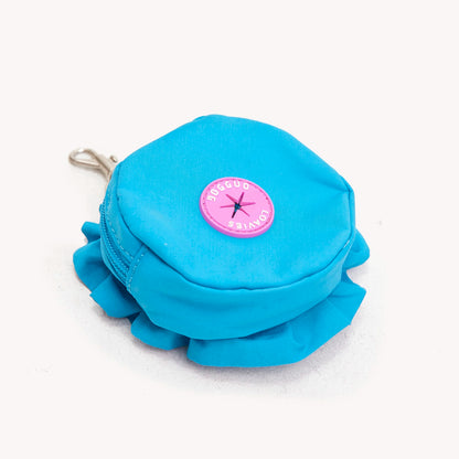 Porte-sac à caca Fleur - Bleu