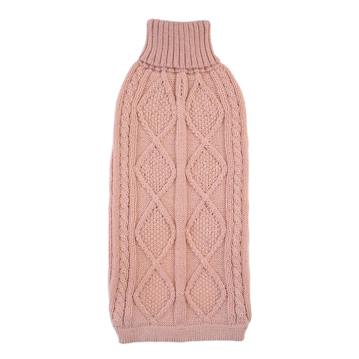 Blush Pink Aran Alpaca Sweater