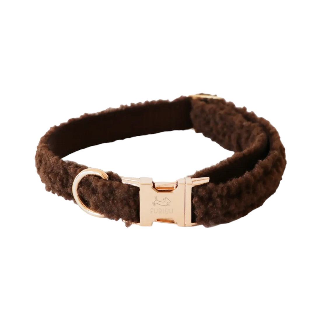 Collier pour chien en sherpa - marron