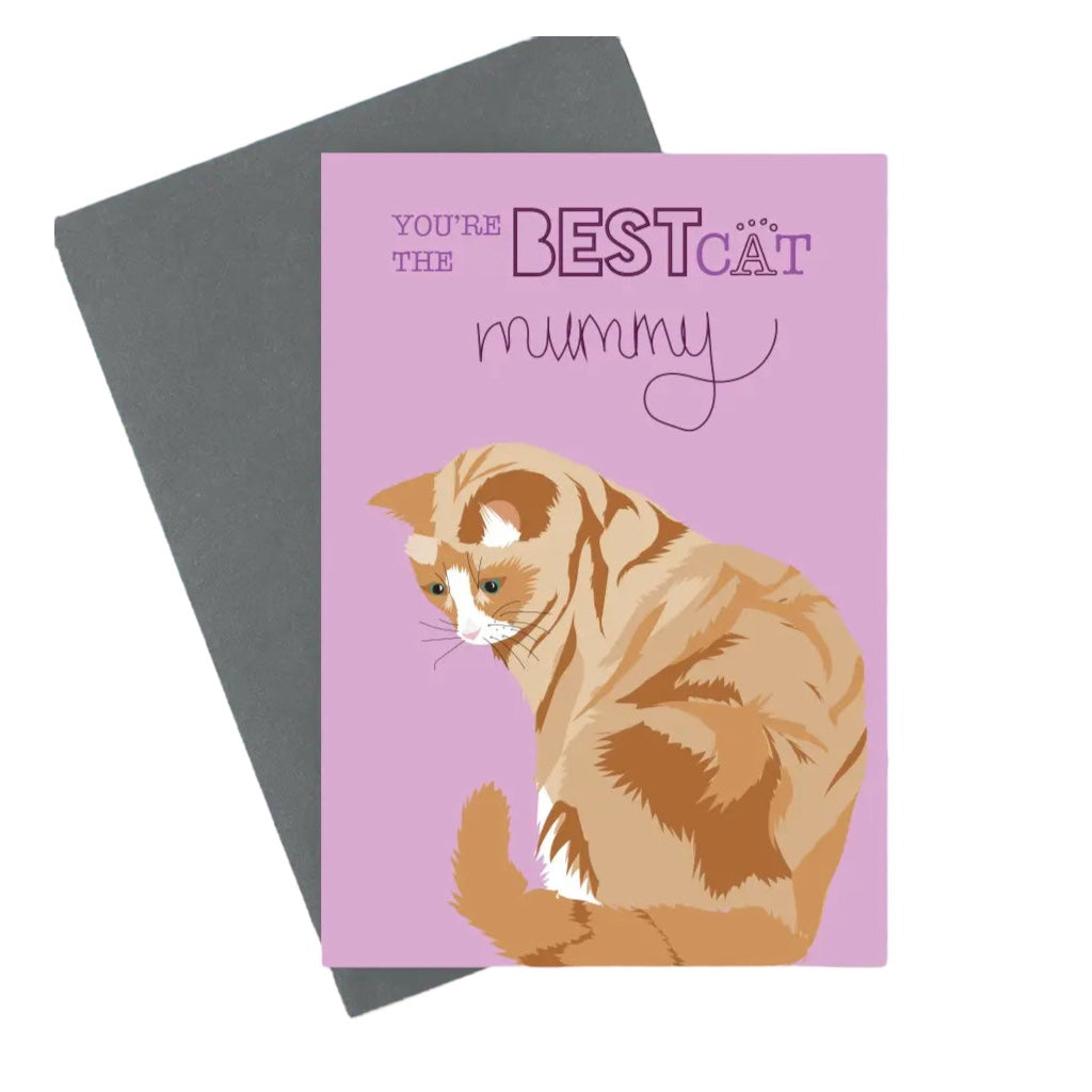 Carte de vœux pour la maman d'un chat