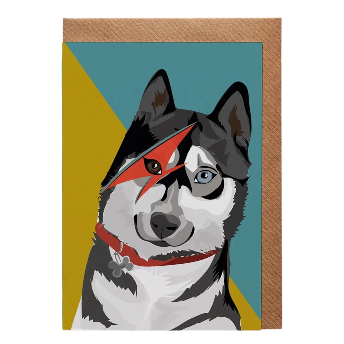 Eli the Husky Dog Card