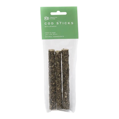 Dried Cod Sticks with Spinach (3 Sticks)