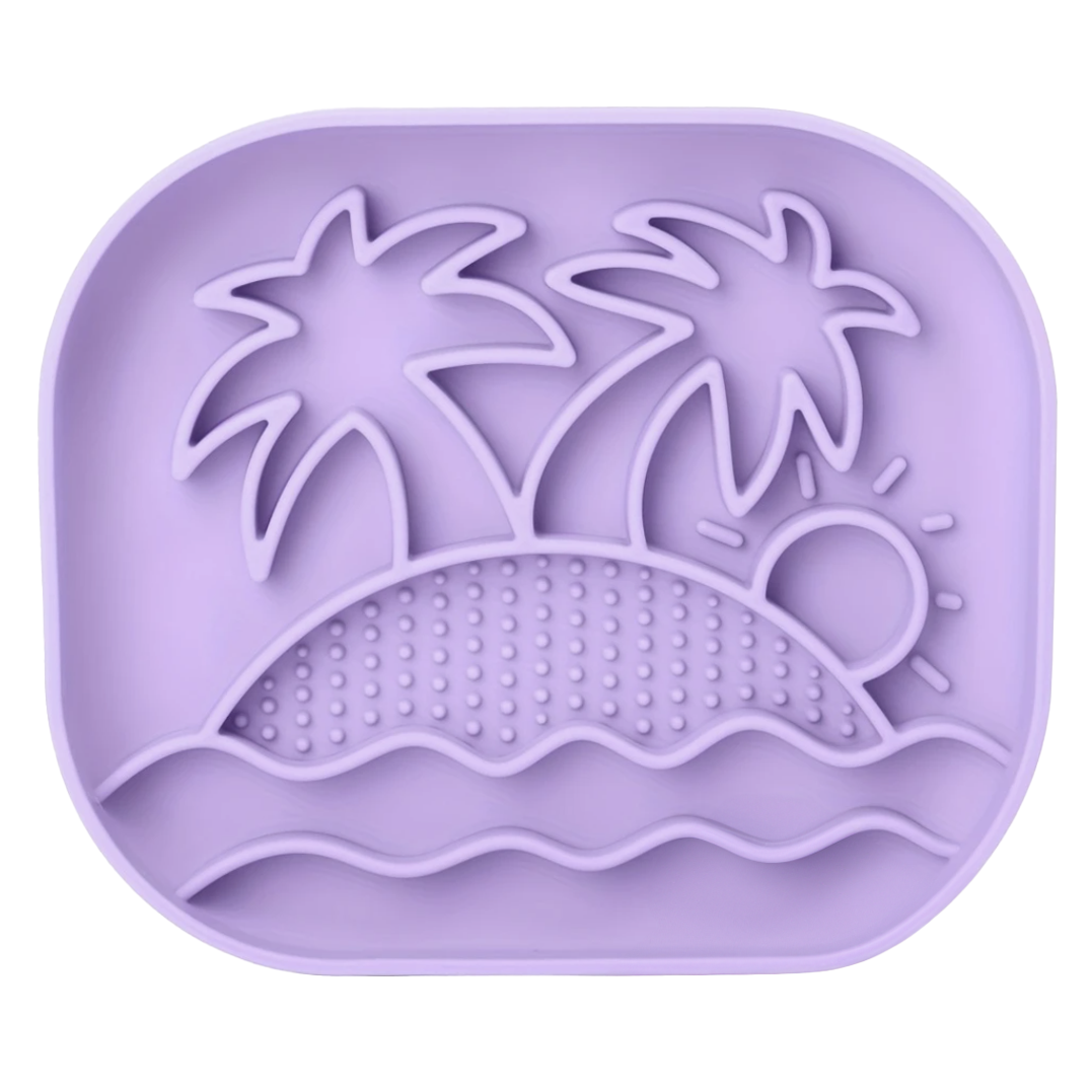 Enrichment Licking Mat with Suction Cup - Tropical Island