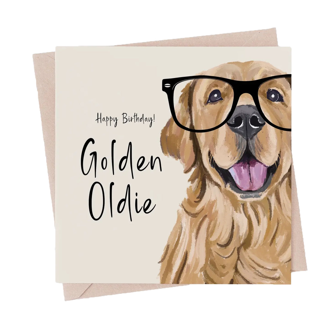 Golden Oldie Dog Greeting Card