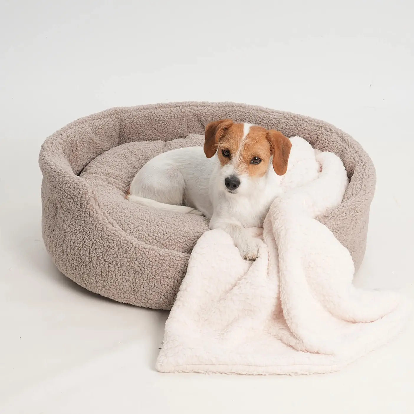 Dog Basket Teddy | Taupe
