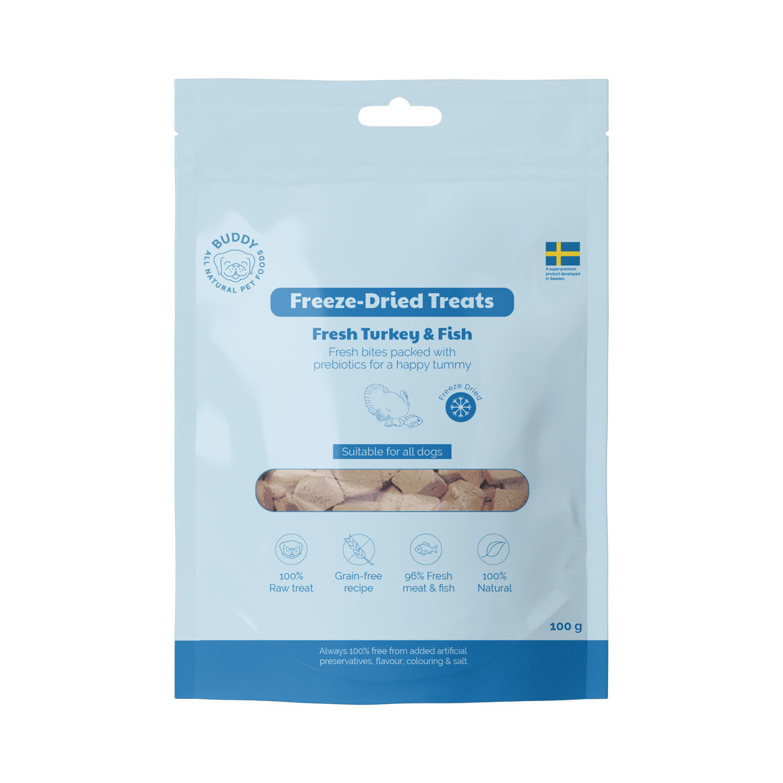 Freeze-Dried Treat | Raw Turkey & Fish