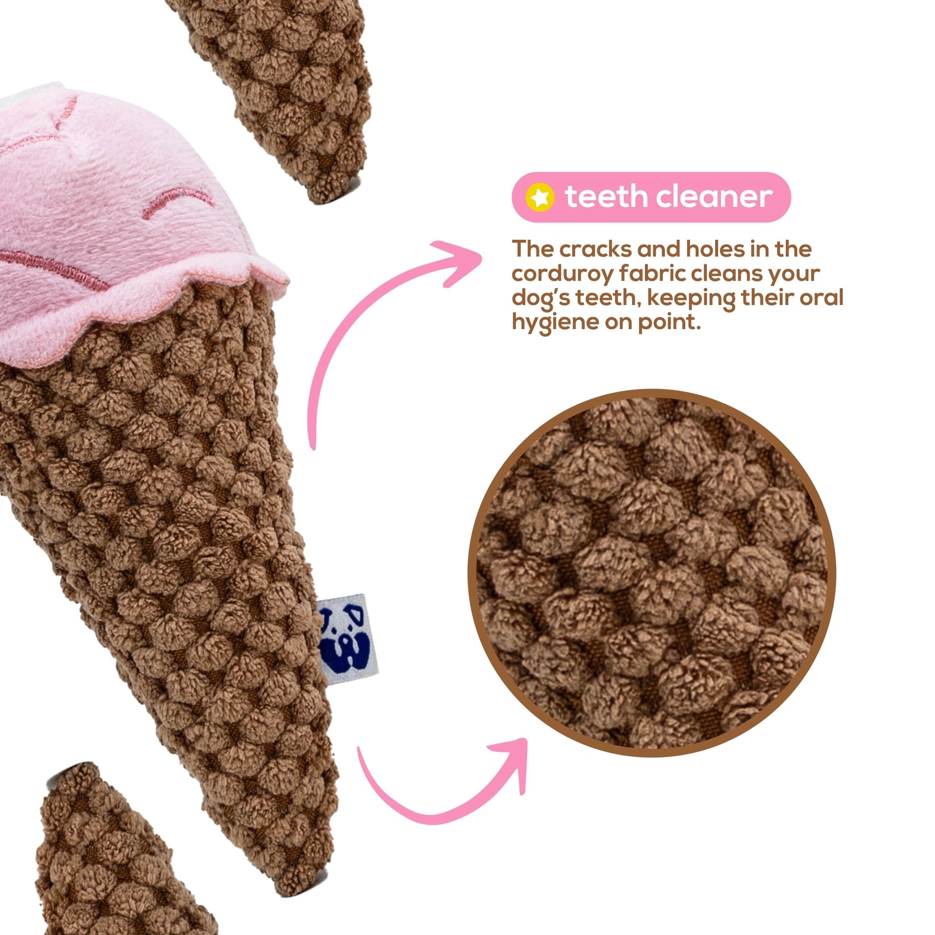 Ice Cream Interactive Dog Toy