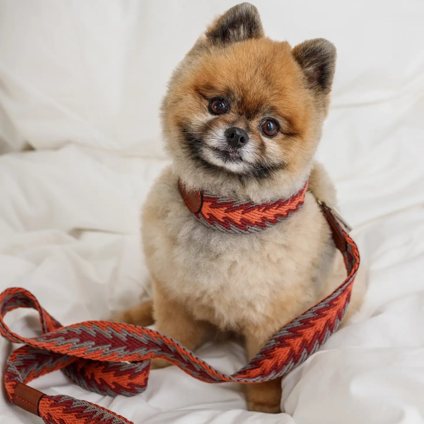 Collier fléché orange péruvien