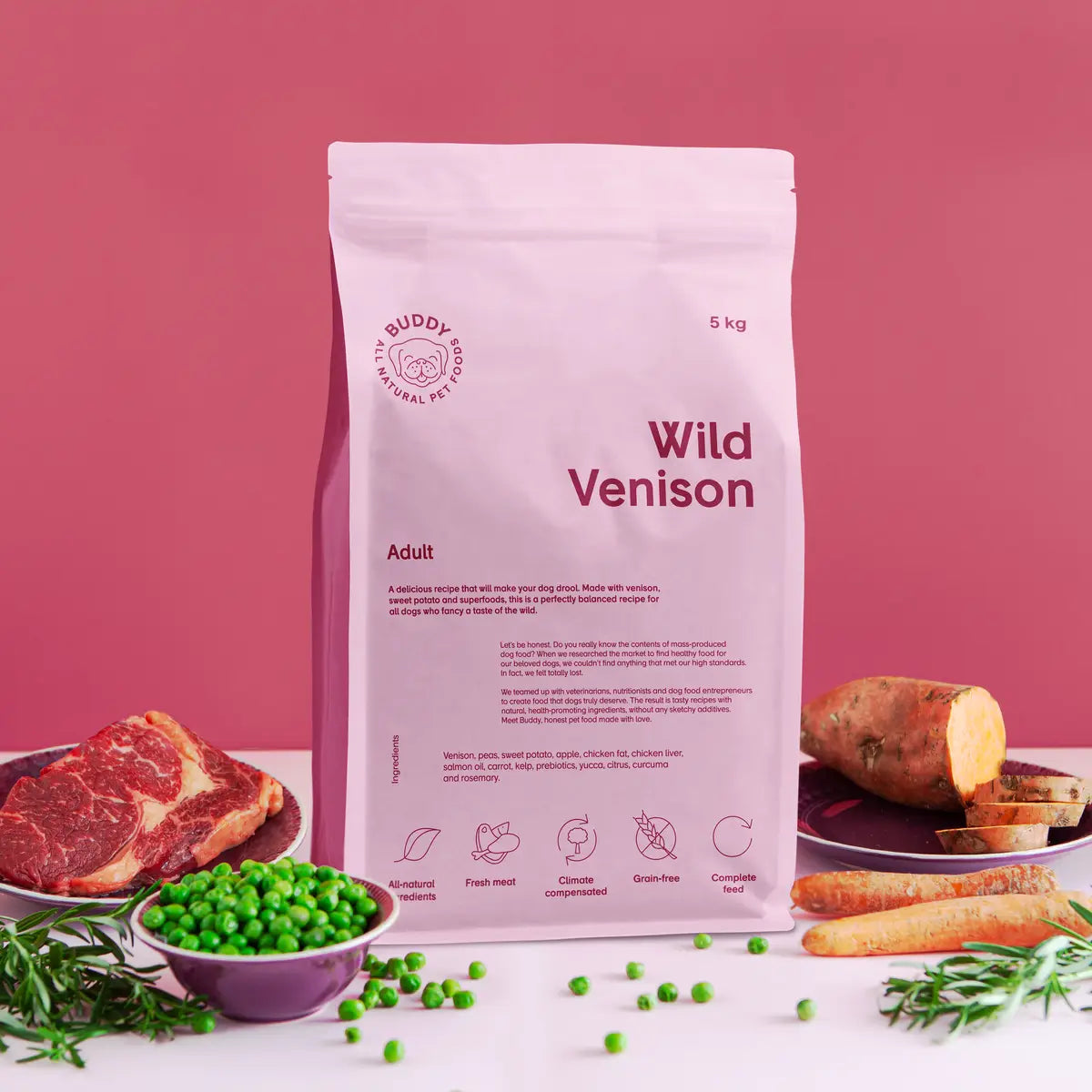 Wild Venison｜Adult｜Dog Kibble｜100% Grain Free Dog Food