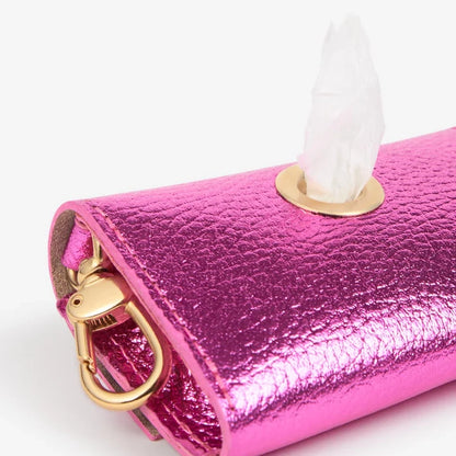 Metal Poop Bag Holder - Fuchsia