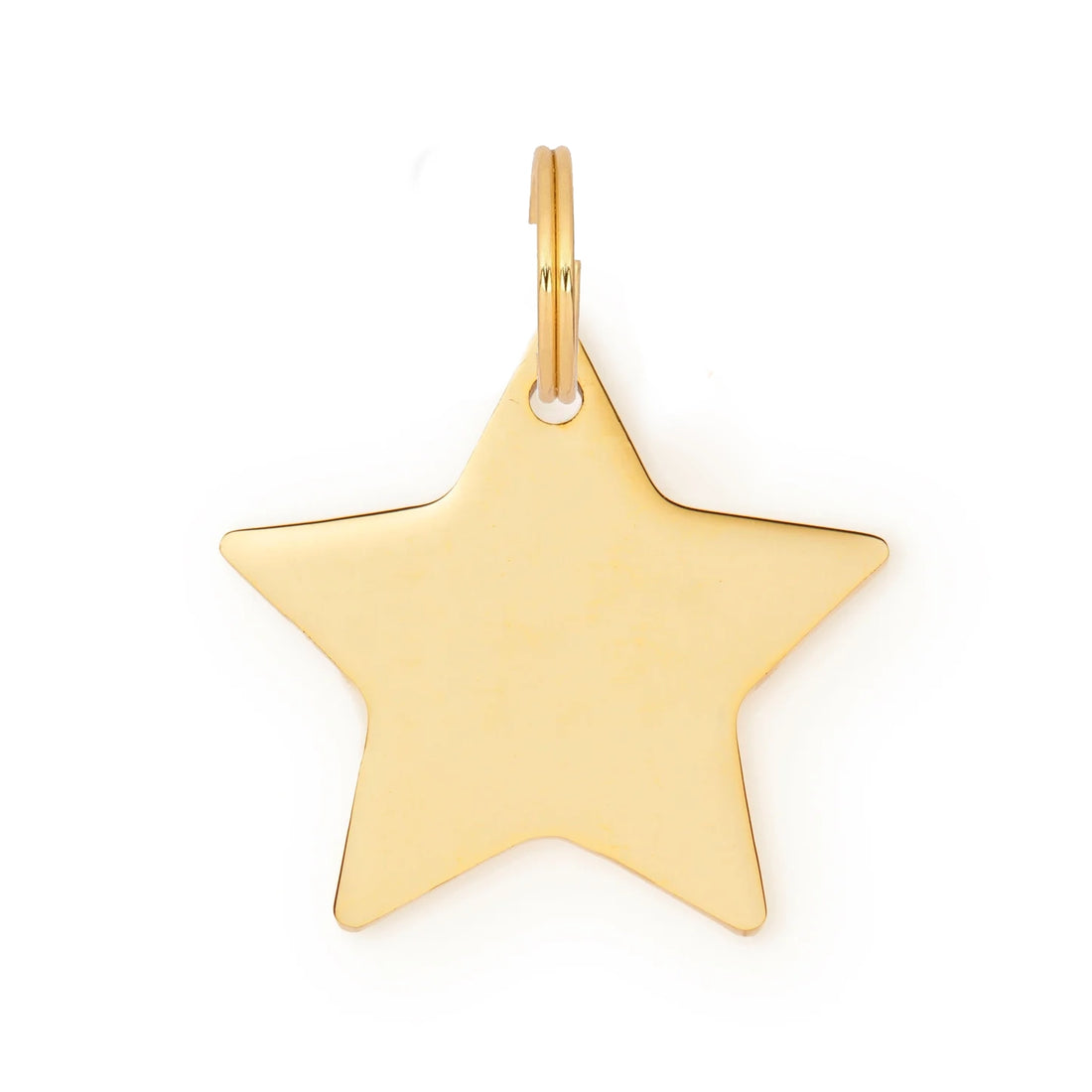 Star Shaped Dog Tag - Gold