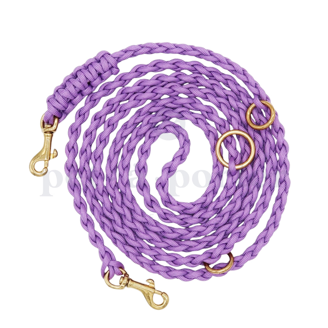 Adjustable Paracord Leash - Lilac