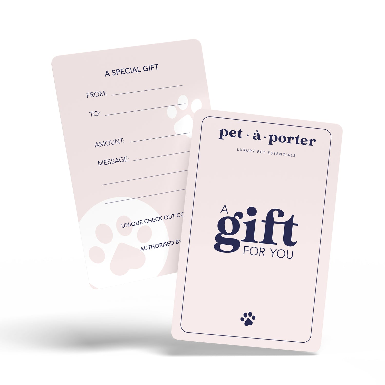 Carte-cadeau Pet-à-Porter (imprimée)