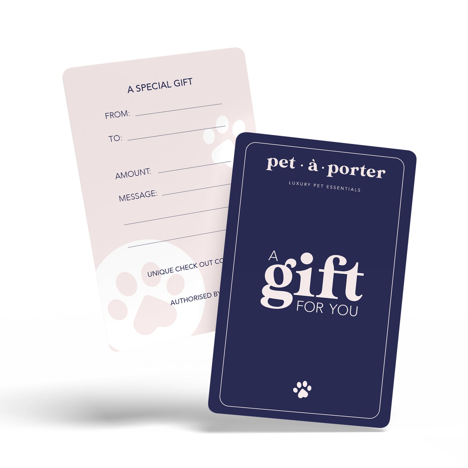 Carte-cadeau Pet-à-Porter (imprimée)