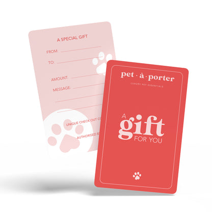 Carte-cadeau Pet-à-Porter (imprimée)