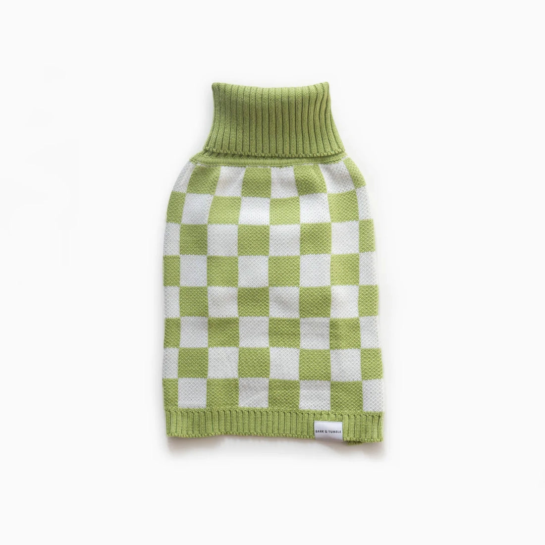 Pull à carreaux - Vert