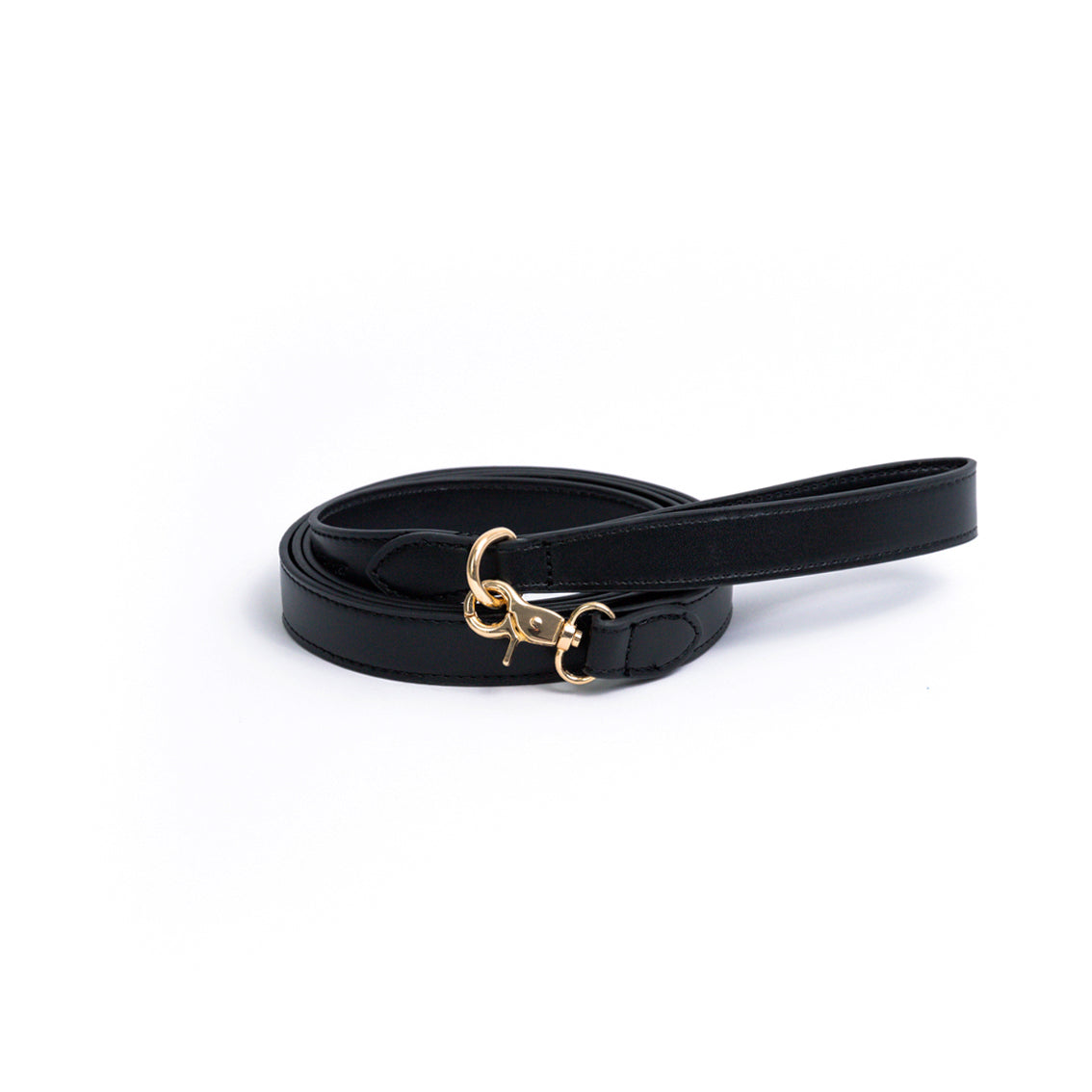 Onyx Black - Vegan Leather Leash