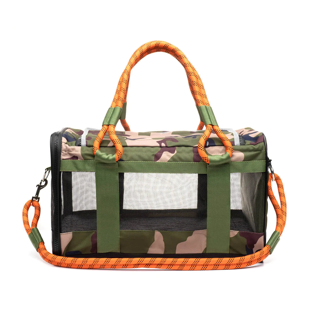 Sac de transport pour animaux en dehors du bureau - Camo / Orange