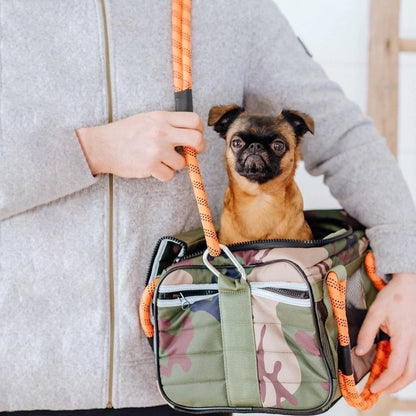 Sac de transport pour animaux en dehors du bureau - Camo / Orange