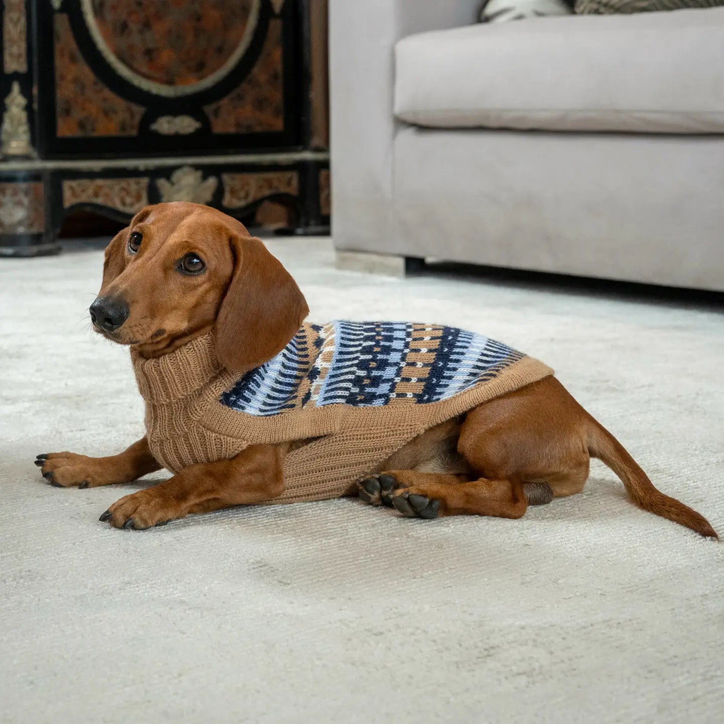 Ice Magic Navy Alpaca Sweater