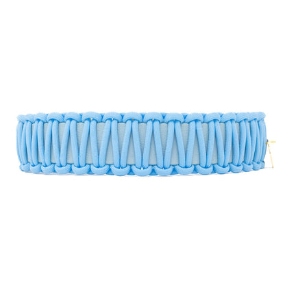Baby Blauw Biothane Paracord Halsband
