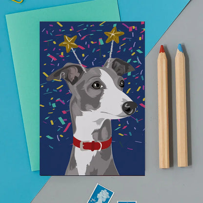 Nelson the Whippet Card