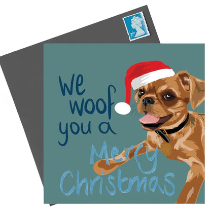 Gloria the Brussel Griffon Christmas Card