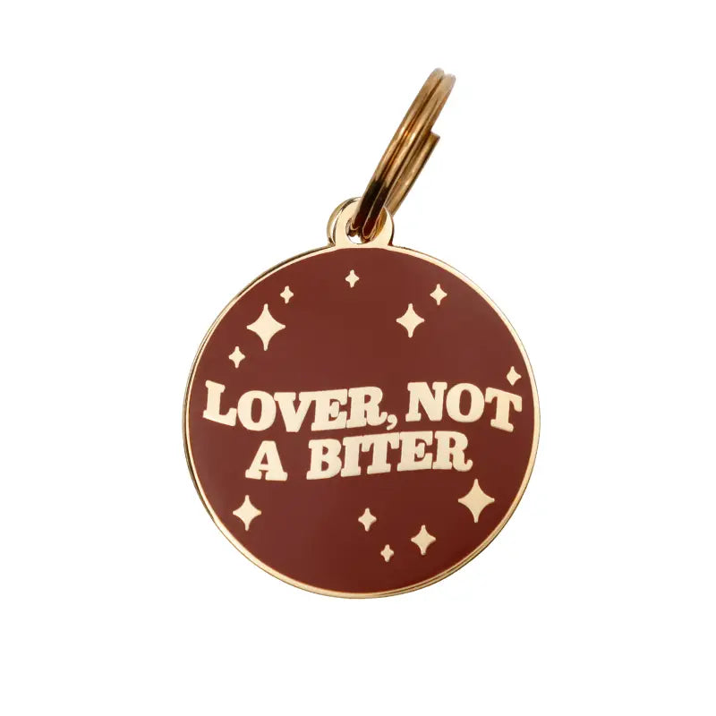 Lover, Not A Biter Dog Tag