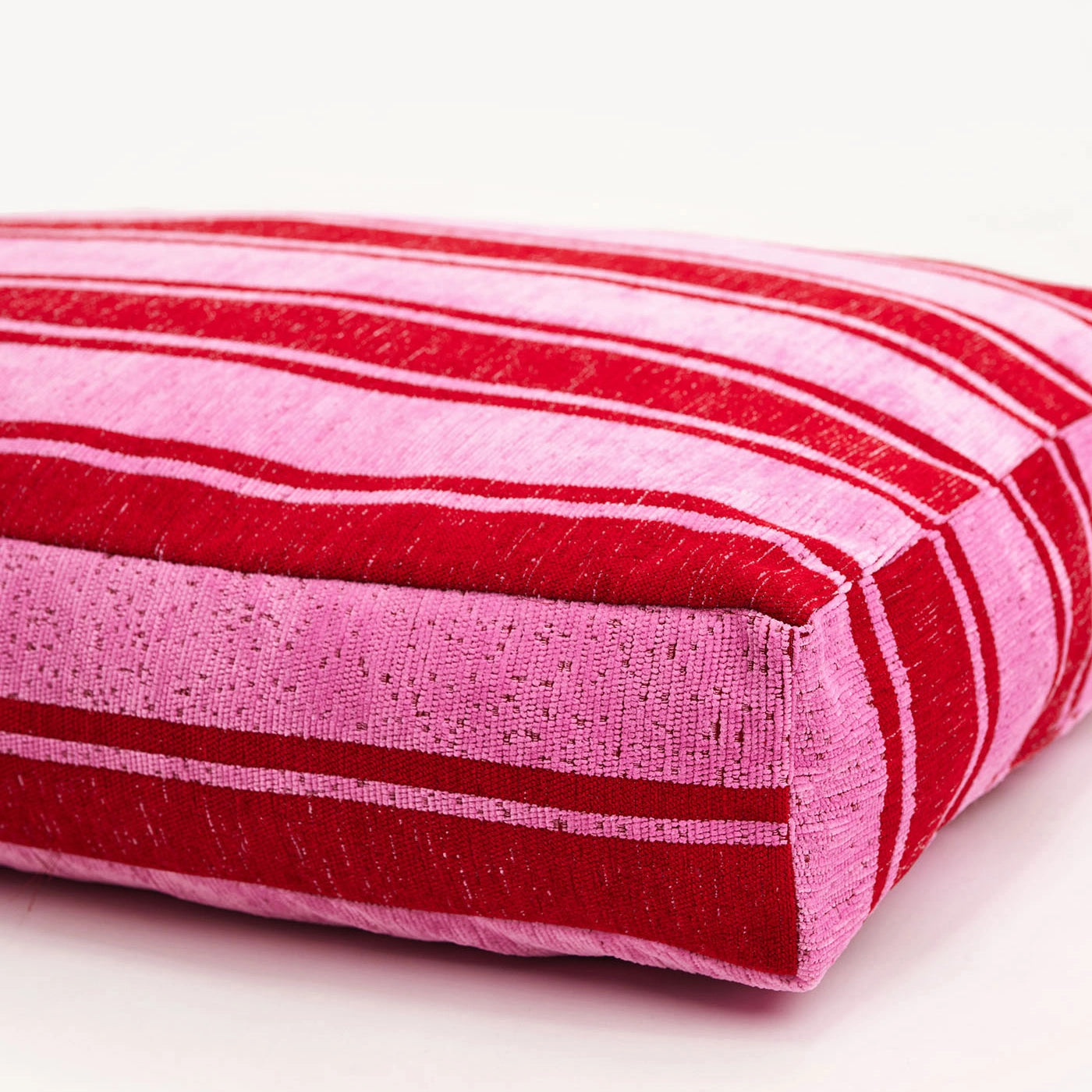 Stripe Hondenbed - Roze/Rood