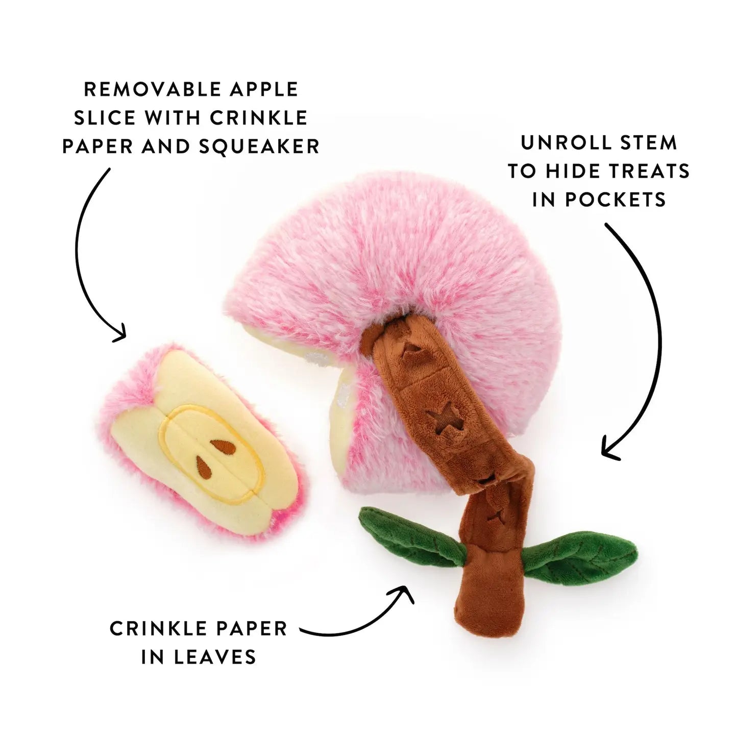 Apple Interactive Snuffle Dog Toy