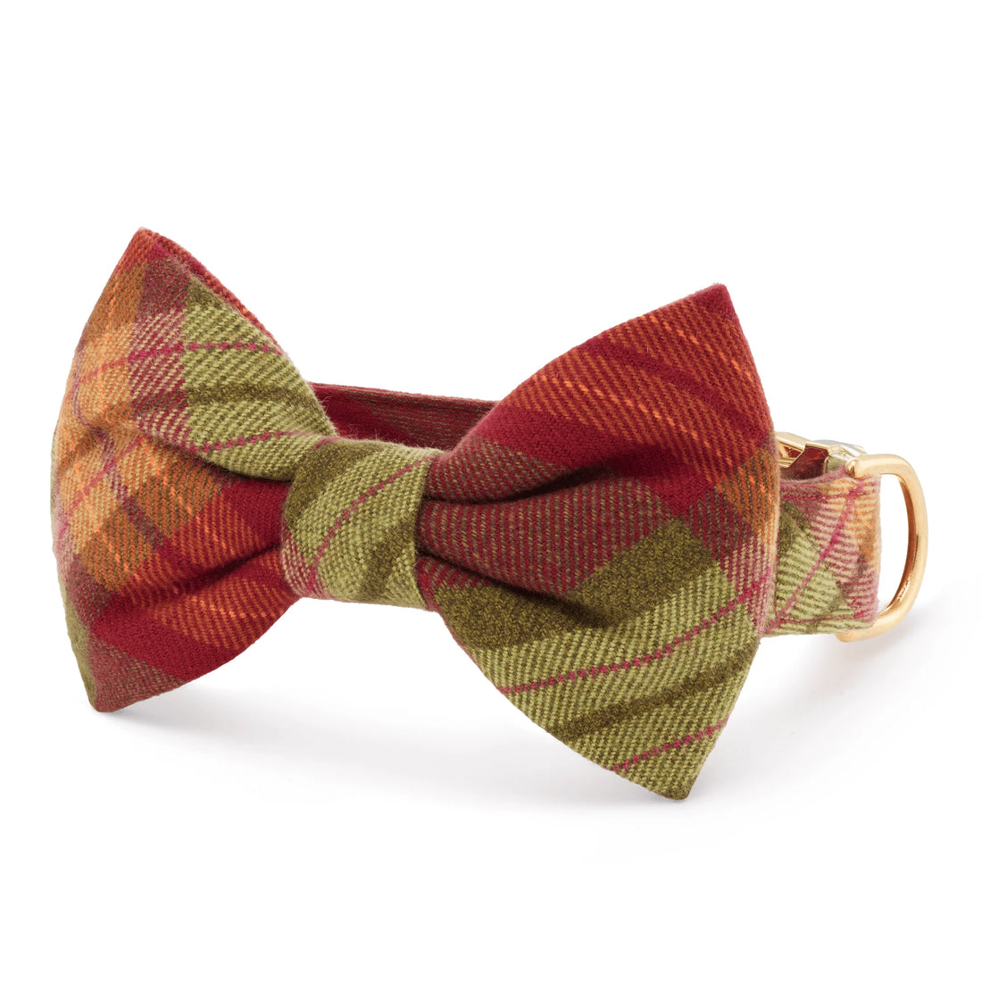 Orchard Plaid Flannel Bow Tie Collar