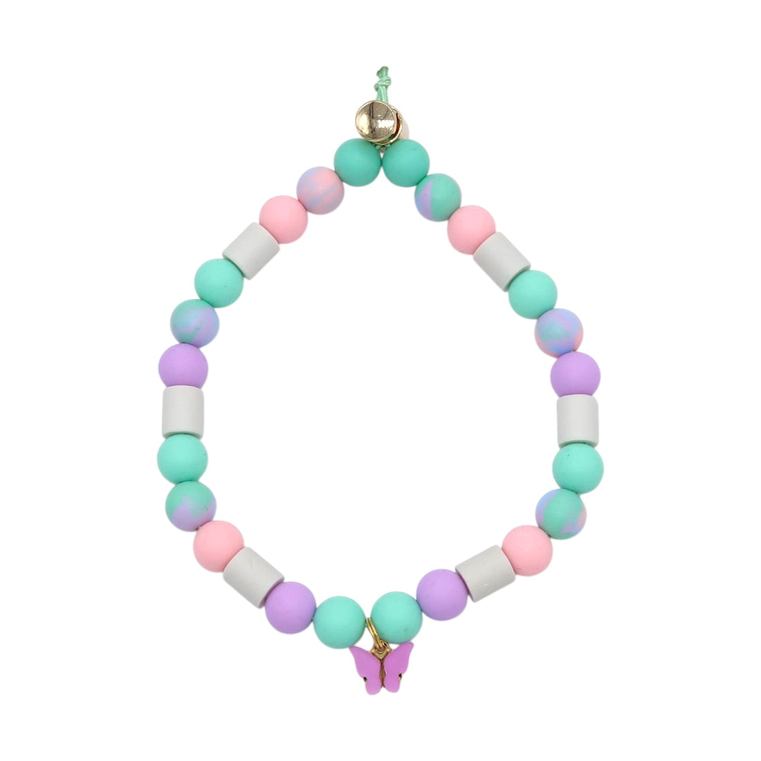 Anti-Tick Beads Collar - Pastels Butterfly