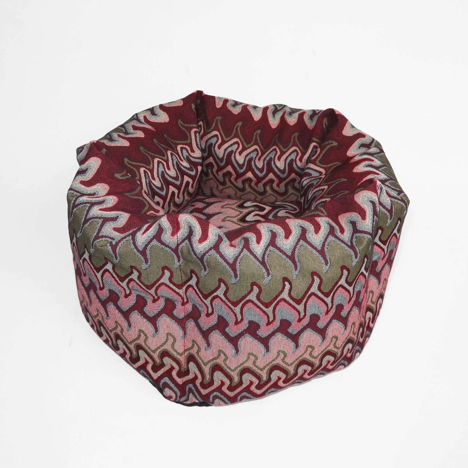 Wave Dog Bed - Burgundy