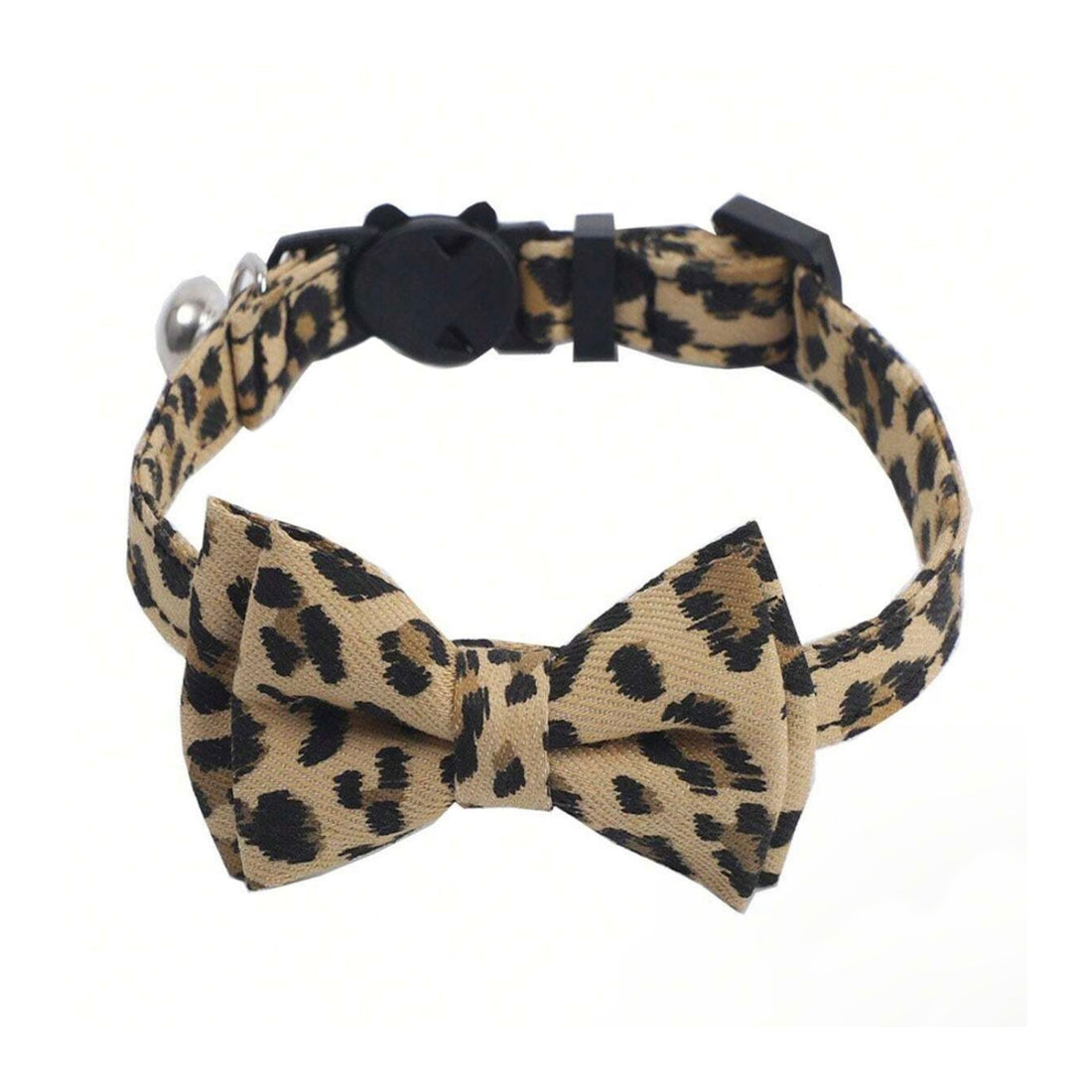 Adjustable Collar with Bell | Leopard