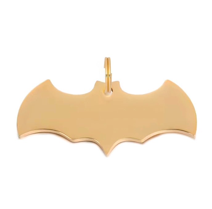 Batman Shaped Dog Tag - Gold