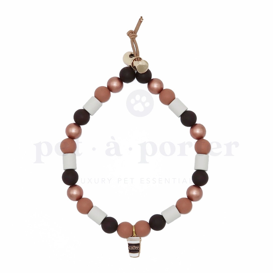 Anti-Tick Beads Collar - Bronze Delight