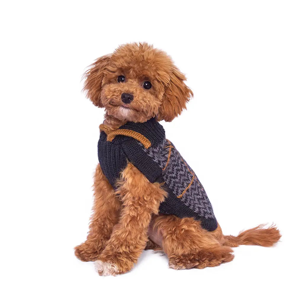 Preppy Blue Alpaca Sweater