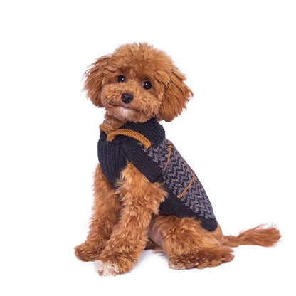 Preppy Blue Alpaca Sweater
