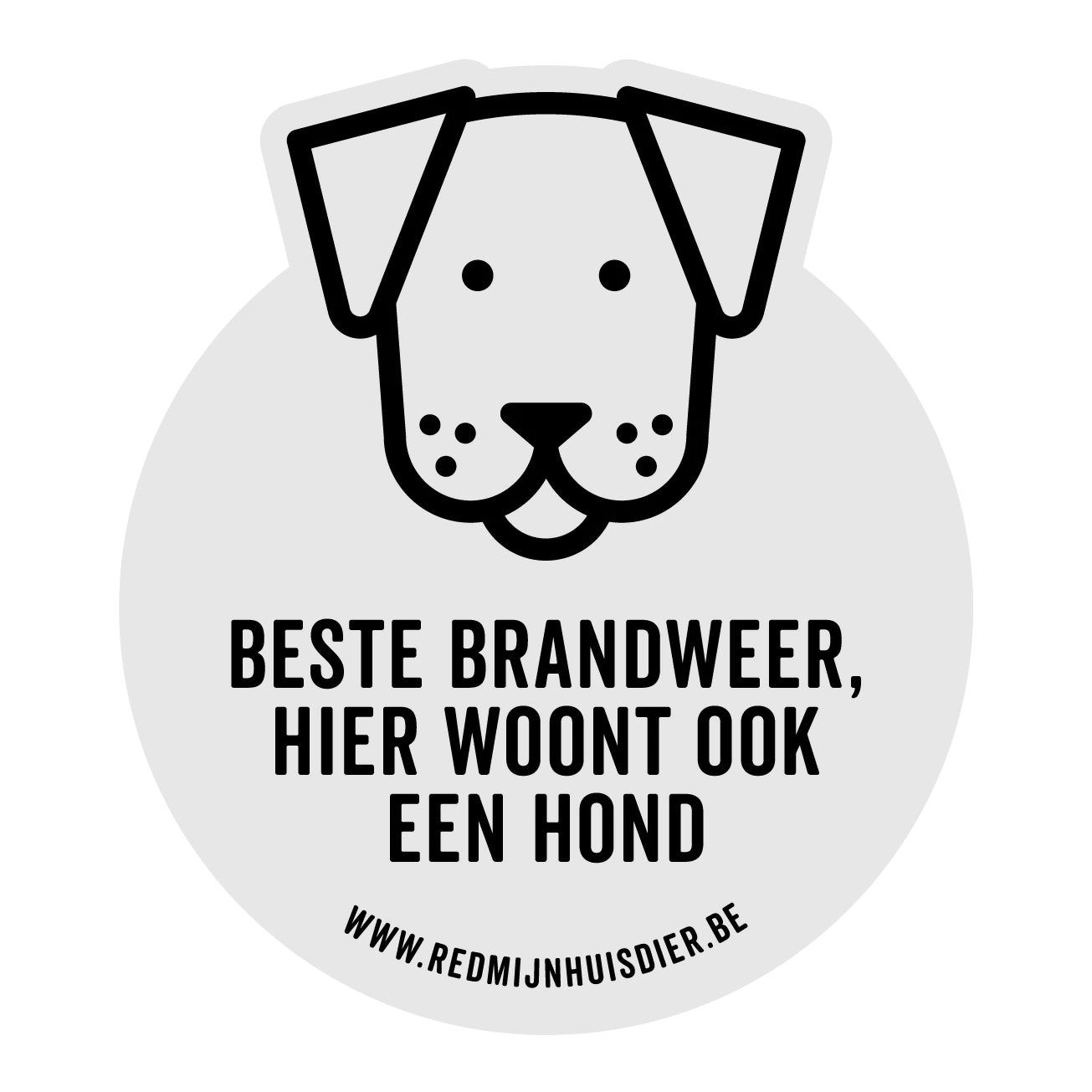 Red mijn huisdier sticker - 1 hond