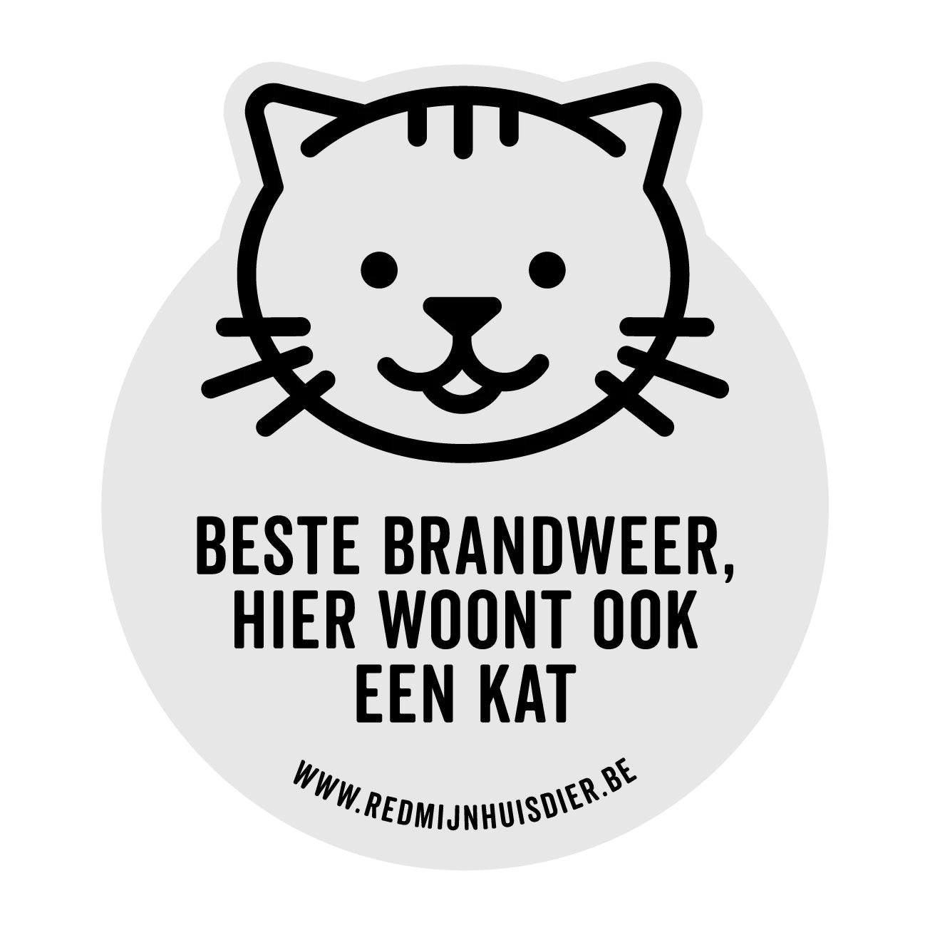 Red mijn huisdier sticker - 1 kat