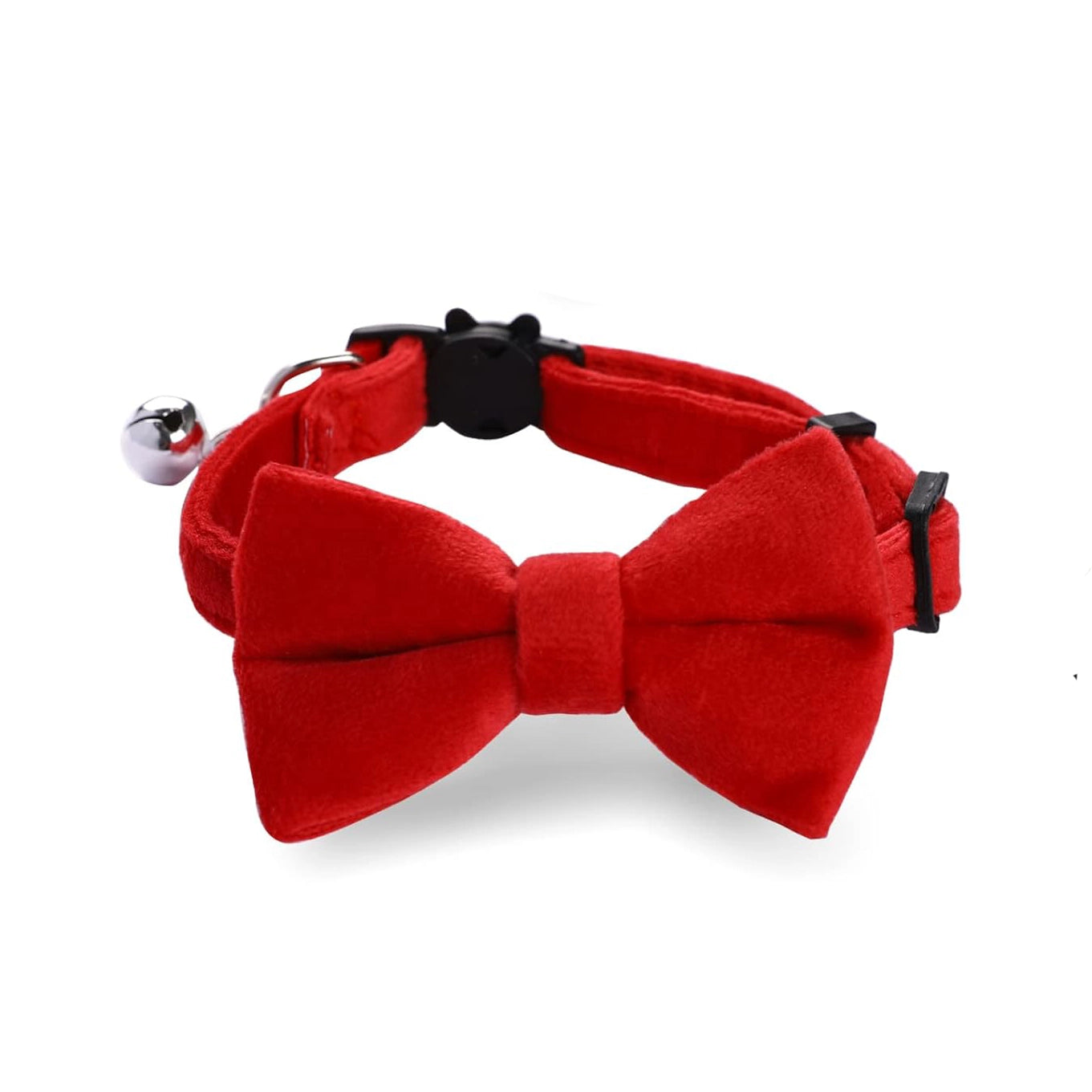 Adjustable Collar with Bell | Red Velvet