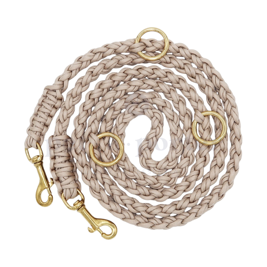 Adjustable Paracord Leash - Beige