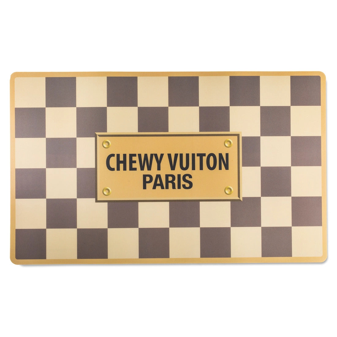 Chewy Vuiton Placemat - Ruitje