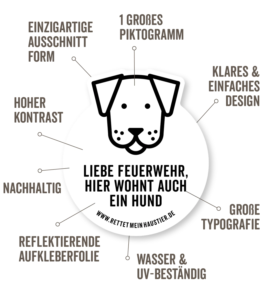 Red mijn huisdier sticker - 1 kat
