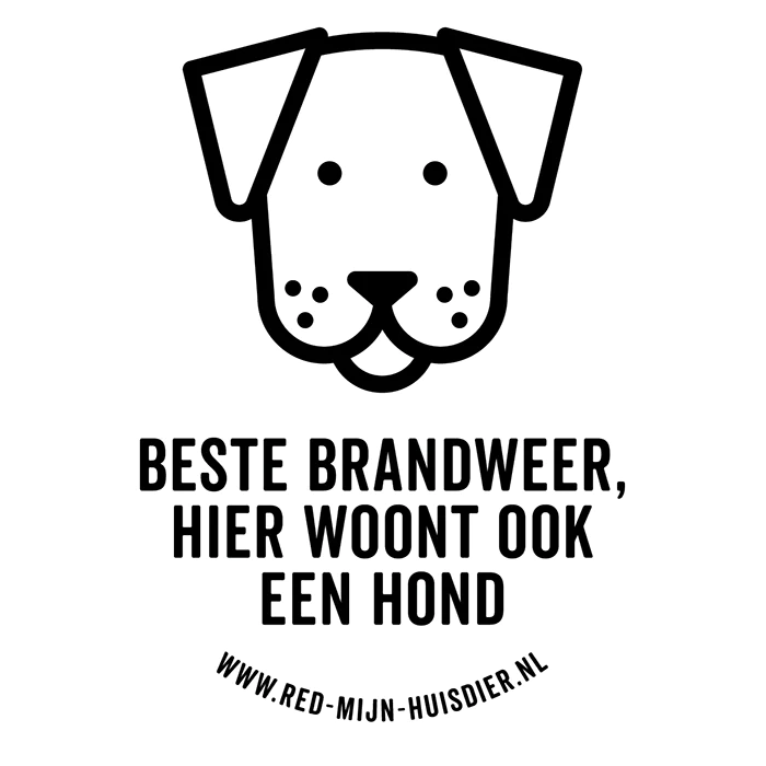 Red mijn huisdier sticker - 1 hond