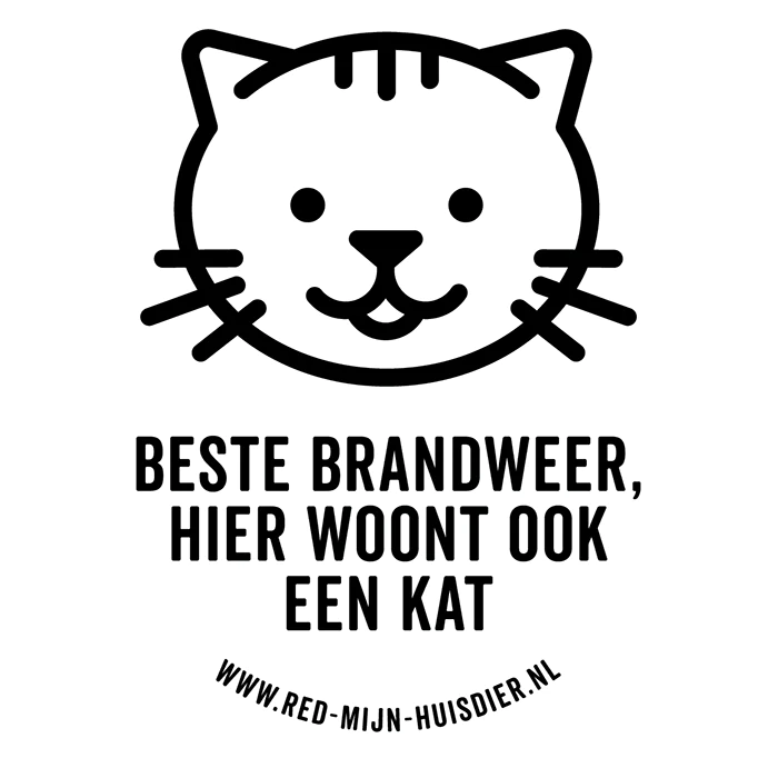 Red mijn huisdier sticker - 1 kat