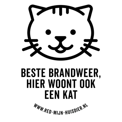 Red mijn huisdier sticker - 1 kat